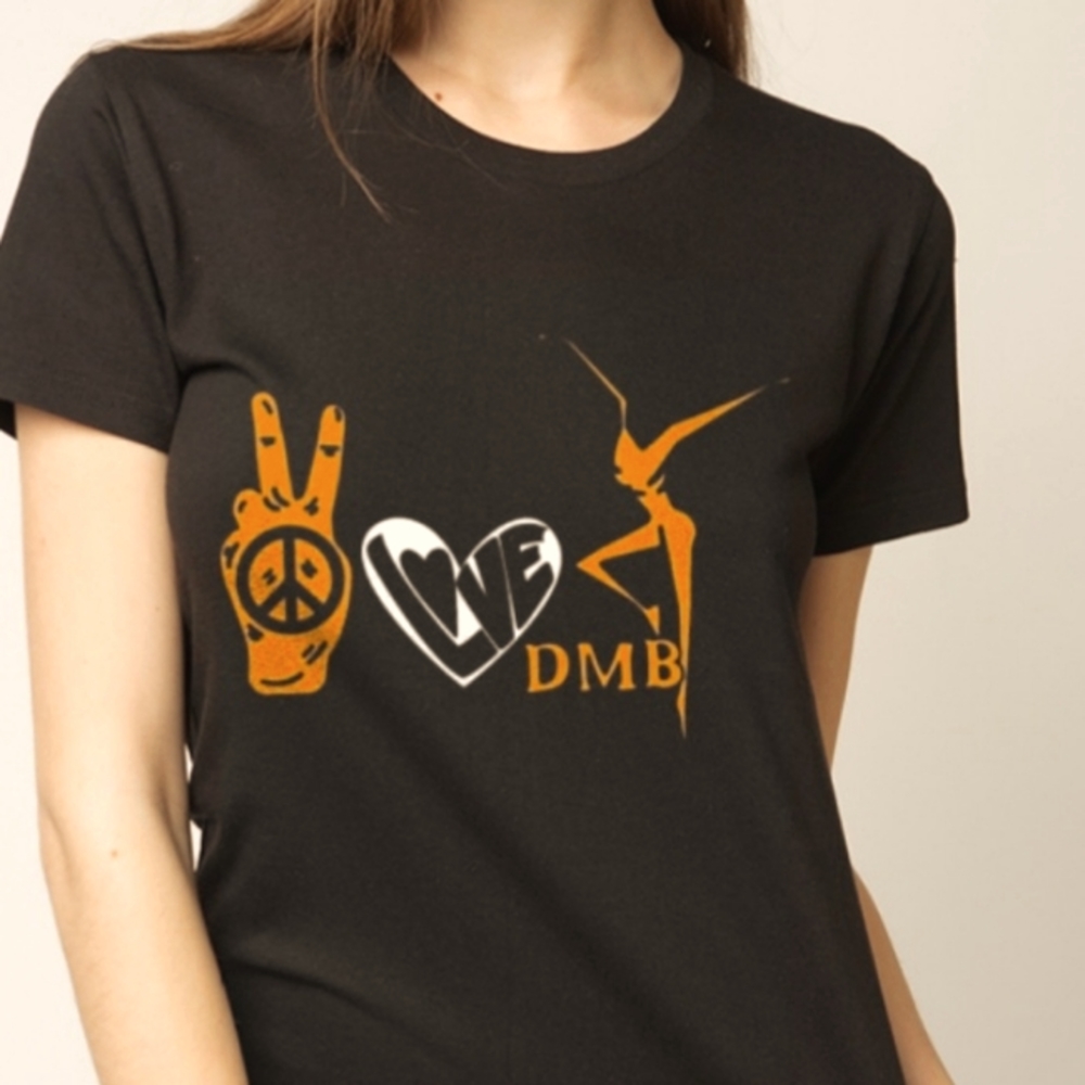 Peace love dave matthews band graphic tee
